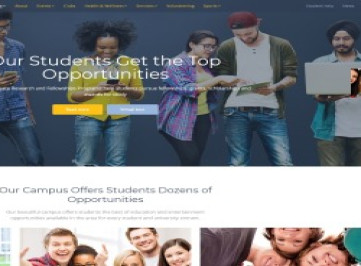 Campus Life - шаблон многостраничного  Национального университета  