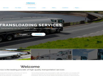 Intersco - Шаблон  логистики и транспорта  