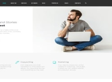 Дэниел Букер - Элегантный многостраничный HTML-шаблон для персональной страницы  html шабло