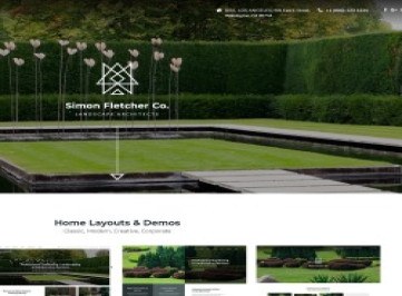 Шаблон сайта ландшафтного архитектора  