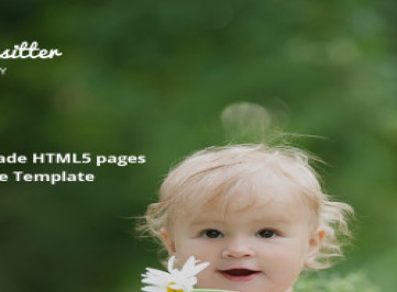 Fine Babysitter - адаптивный многостраничный шаблон сайта службы няни  