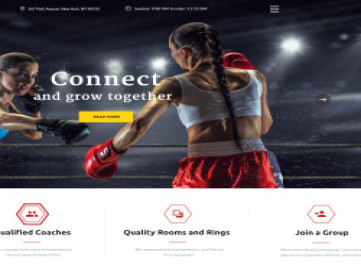  многостраничный шаблон сайта Школы боевых искусств  