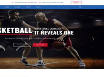 Jumpers - адаптивный многостраничный шаблон  баскетбольного клуба  