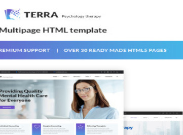 Terra - адаптивный шаблон  психолога  