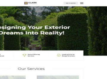  шаблон сайта Clark Exterior Design  