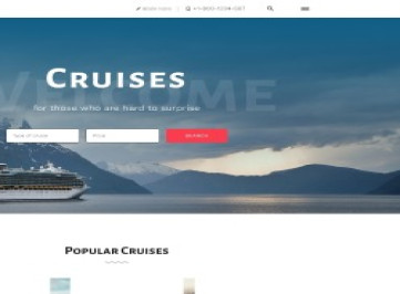 Круиз - Многостраничный HTML-шаблон сайта Beautiful Cruise Company  