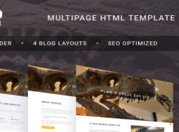 Шаблон сайта музея Дино  