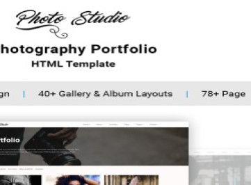 Фотостудия - Творческий шаблон сайта портфолио  