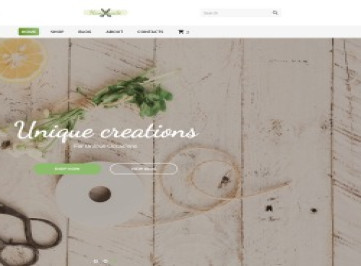 Handmade - Шаблон сайта товаров для искусства  