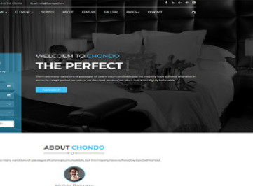 Chondo - HTML-шаблон для сайта отеля  