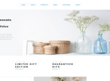 Gift Box - Многостраничный  шаблон сайта магазина подарков  