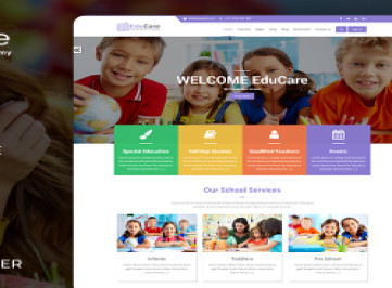 EduCare - образование с помощью готового шаблона  RTL  