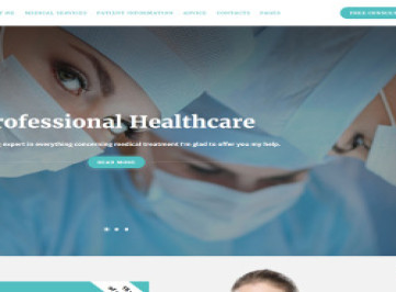 Семейный врач - Многостраничный  шаблон  медицинского консультирования  html ша