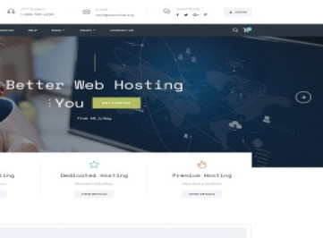 Rocket Host - шаблон многостраничного   для домена и хостинга  