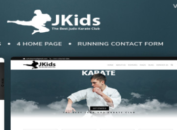 JKids - HTML-шаблон сайта по дзюдо, карате и боевым искусствам  