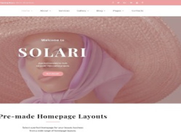  шаблон сайта салона красоты Solari  