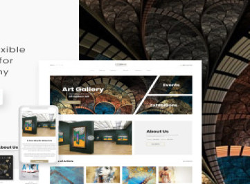 Многостраничный  шаблон  художественной галереи  