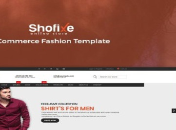 Shofixe - шаблон  электронной коммерции о моде  