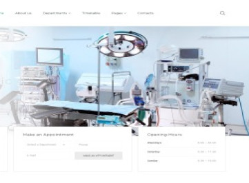 Клиника - Многостраничный  шаблон  медицинского обслуживания  