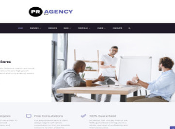 PR Agency - Многостраничный шаблон сайта агентства по связям с общественностью  