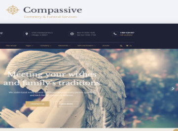 Compassive -  шаблон  службы захоронения и кладбища  