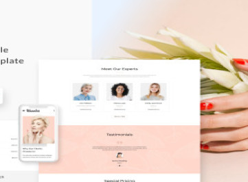 Blameless - Многостраничный  шаблон  маникюрного салона  