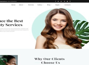 Glory - Многостраничный шаблон сайта салона красоты Divine Beauty  