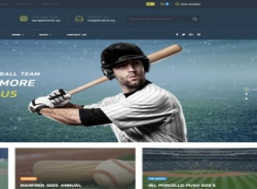 Роджерс - Многостраничный  шаблон  бейсбольной команды  