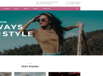 Лидеры продаж - многостраничный -шаблон  модного магазина  