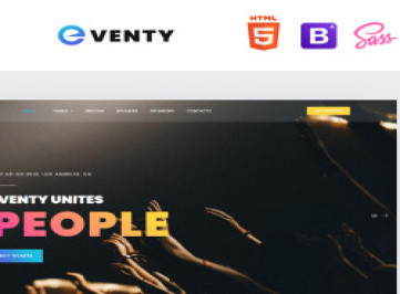 Eventy - Хороший многоцелевой HTML-шаблон  для публичных мероприятий  