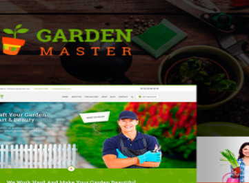 Garden Master - шаблон сайта по садоводству  