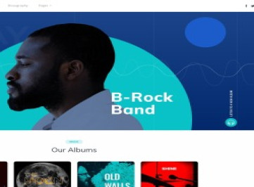 B-Rock Band - Многостраничный креативный HTML-шаблон  музыкальной группы  