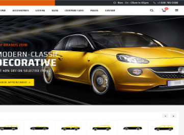 Motocart - шаблон сайта автосалона  