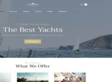 Nautilus - Многостраничный HTML-шаблон  Yachting  