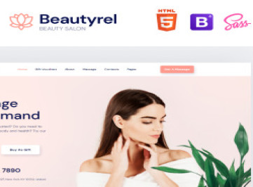 Beautyrel -  шаблон сайта для салона красоты  