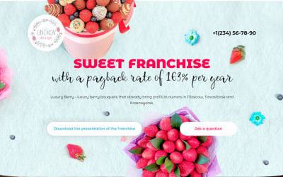 Шаблон Berry - шаблон сайта на вкусную тему  