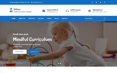 Шаблон Kidzton - адаптивный шаблон школьного веб-  