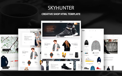 Шаблон Skyhunter - шаблон сайта творческого магазина 