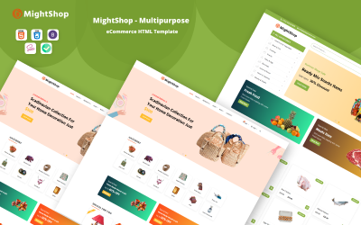 Шаблон MightShop - HTML-шаблон  электронной коммерции  