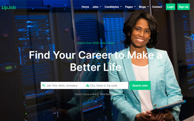 Шаблон UpJob - шаблон  для работы и каталога   