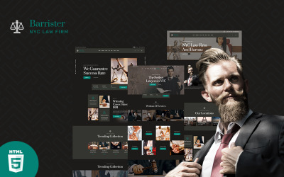 Шаблон Шаблон  Barrister Lawyer & Attorney  