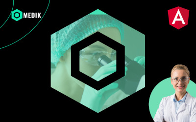 Шаблон Шаблон сайта Medik Medical Modern Dark Angular