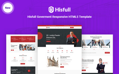Шаблон Hisfull - Муниципальный и правительственный адаптивный шаблон  