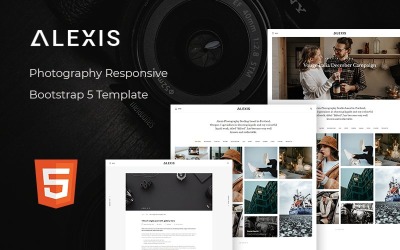 Шаблон Alexis -  шаблон сайта  5 для фотографий