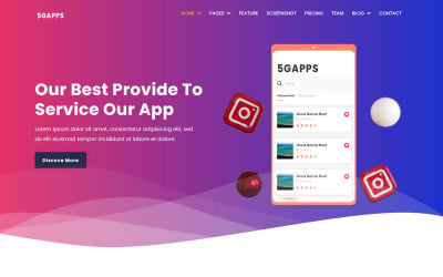 Шаблон 5gapps - шаблон  универсального приложения