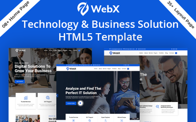 Шаблон Шаблон  для бизнес-решений Webx Technology