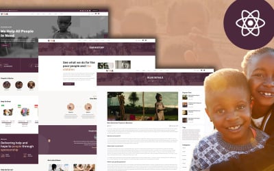 Шаблон Шаблон  Vima NonProfit Fundraising Charity React JS