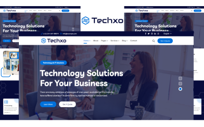 Шаблон Techxo -  шаблон  технологических услуг