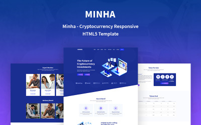 Шаблон Minha -  шаблон  для криптовалюты