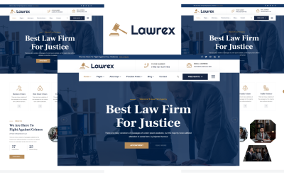 Шаблон Lawrex - шаблон  для юристов и адвокатов